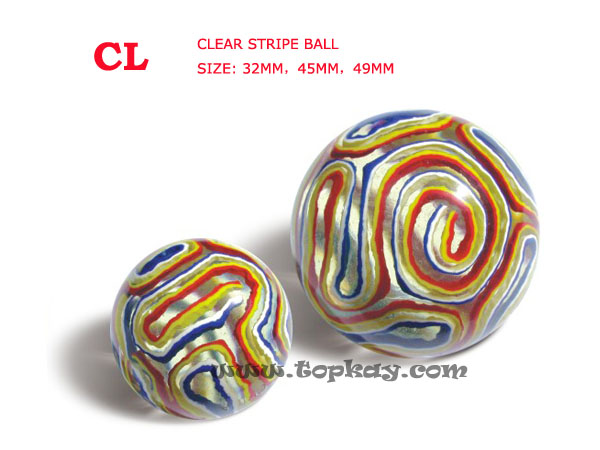 topkay：CL-Clear stripe ball