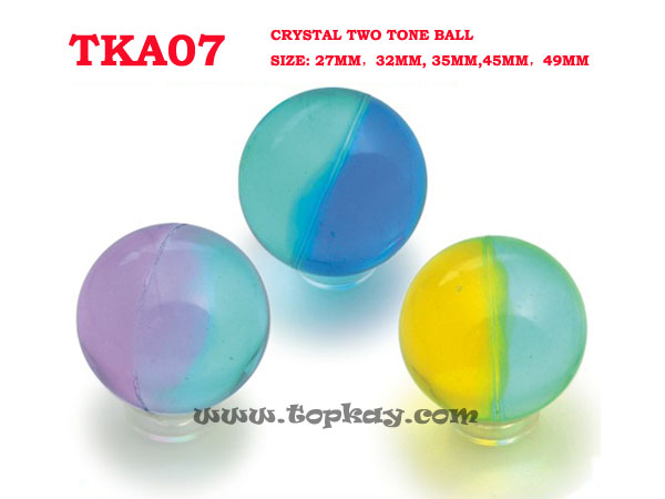 topkayTKA07-Crystal Two Tone Ball