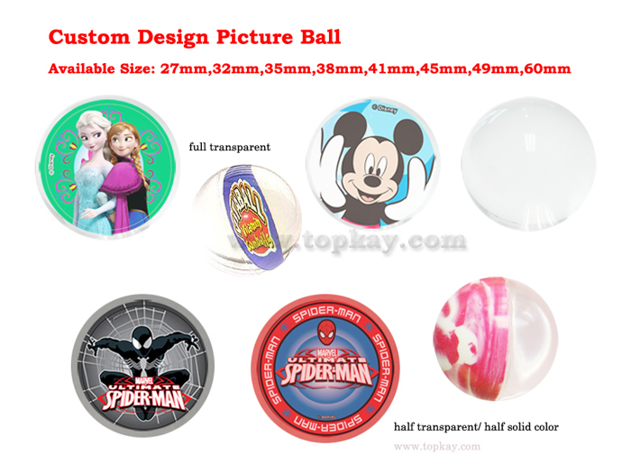 Custom Design-Picture bouncy ball