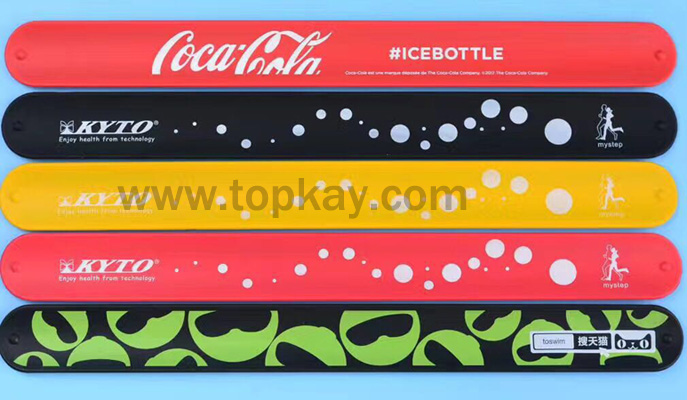 topkay：Full color printing slap bracelet